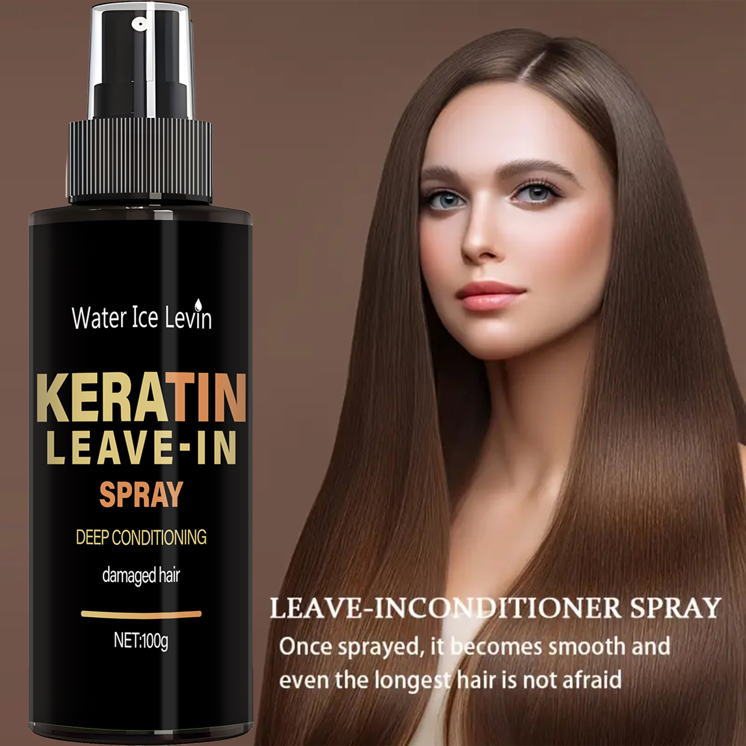 Heat Protectant Spray - Keratin & Biotin Leave-In Spray 100g,