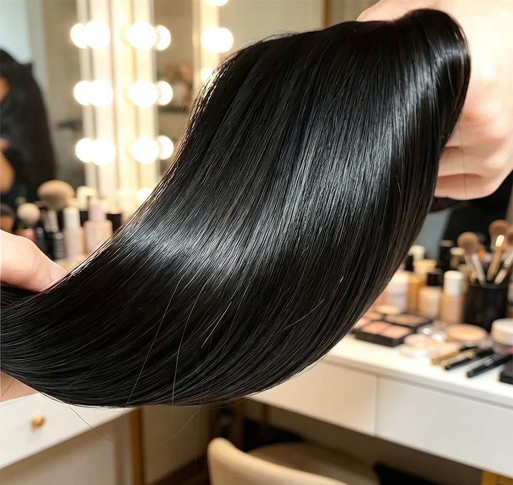 15A Straight Bulk Human Hair f - Hair Care In Salon ulasan dan harga