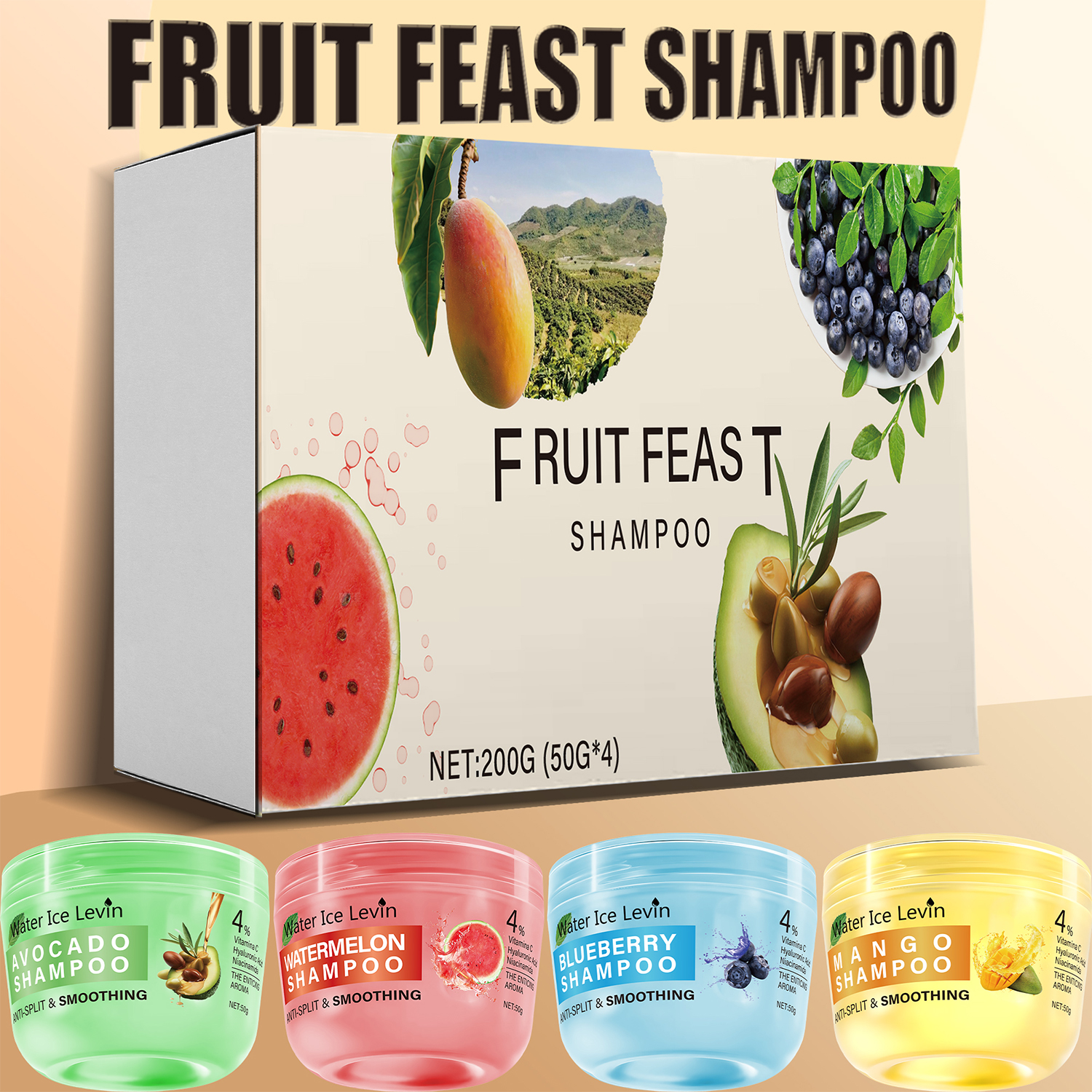 Tropical Fruit Shampoo Set - D - Hair Care For Hair Fall ulasan dan harga