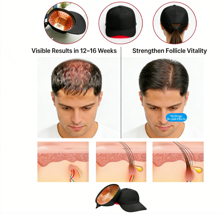 Red Light Therapy Cap for Hair - Hair Care For Hair Fall ulasan dan harga