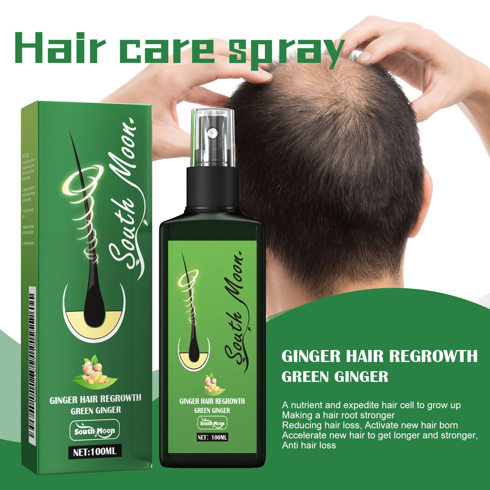 Ginger Hair Density Serum Spra - Hair Care For Hair Fall ulasan dan harga