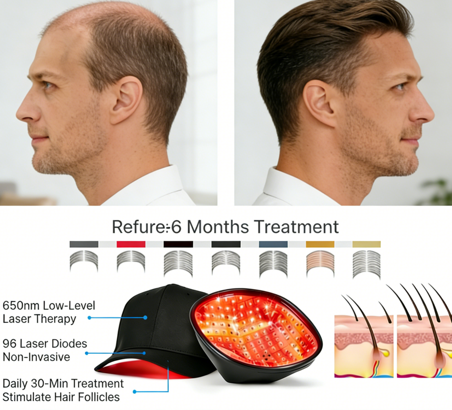 C96 Laser Hair Cap Promote Hai - Hair Care For Hair Fall ulasan dan harga