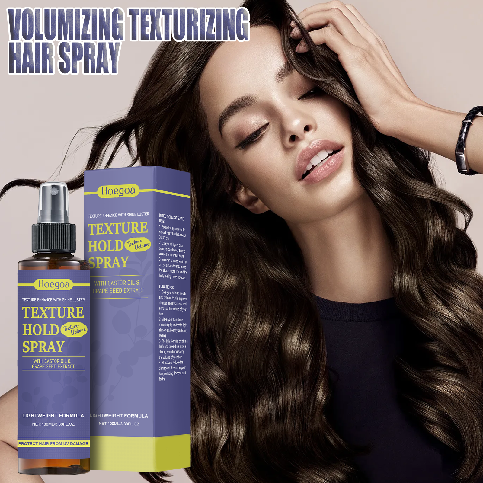 Hair Texture Setting Spray Shi - Heat Protectant Spray ulasan dan harga
