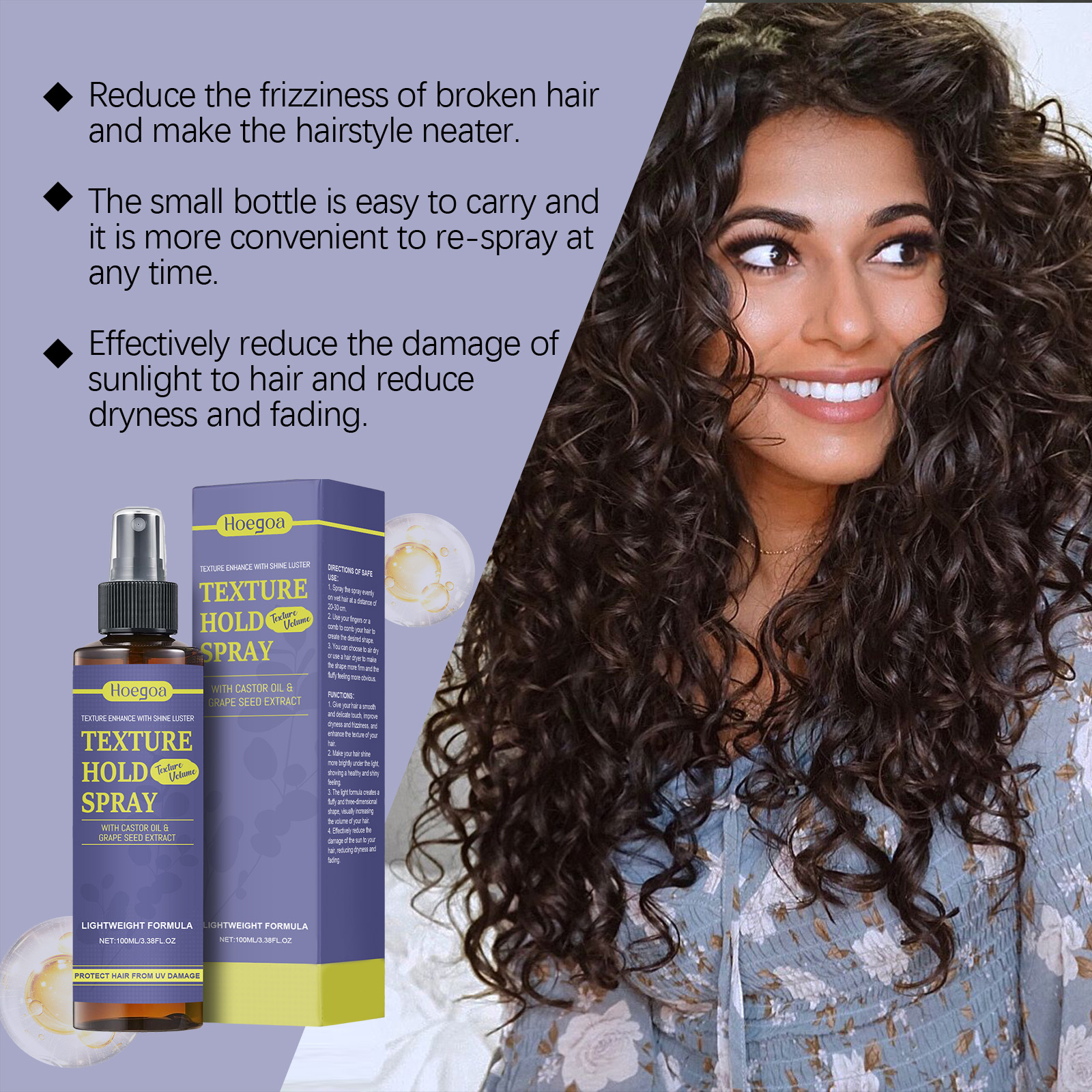 Hair Texture Setting Spray Shi - Heat Protectant Spray ulasan dan harga