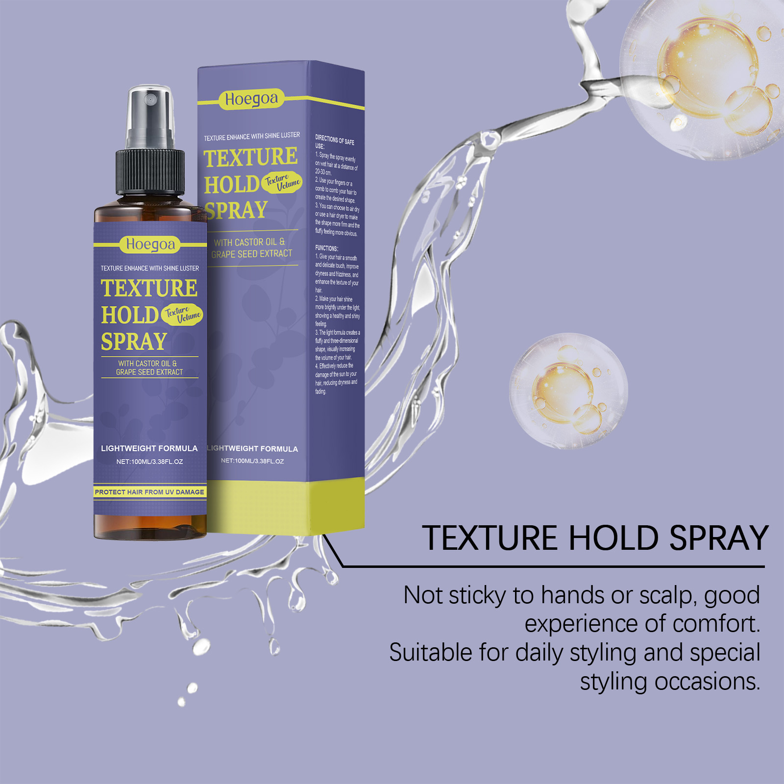 Hair Texture Setting Spray Shi - Heat Protectant Spray ulasan dan harga