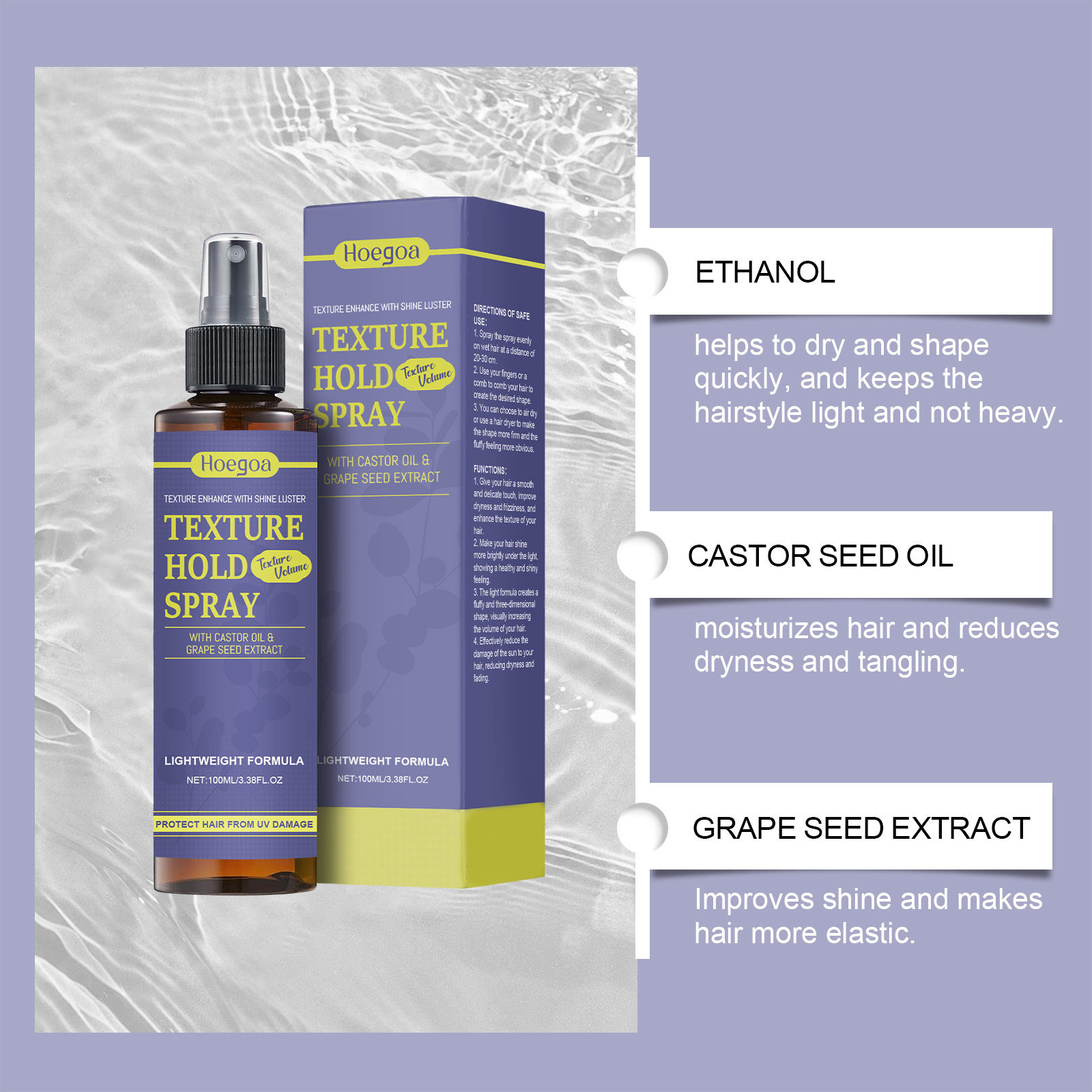 Hair Texture Setting Spray Shi - Heat Protectant Spray ulasan dan harga