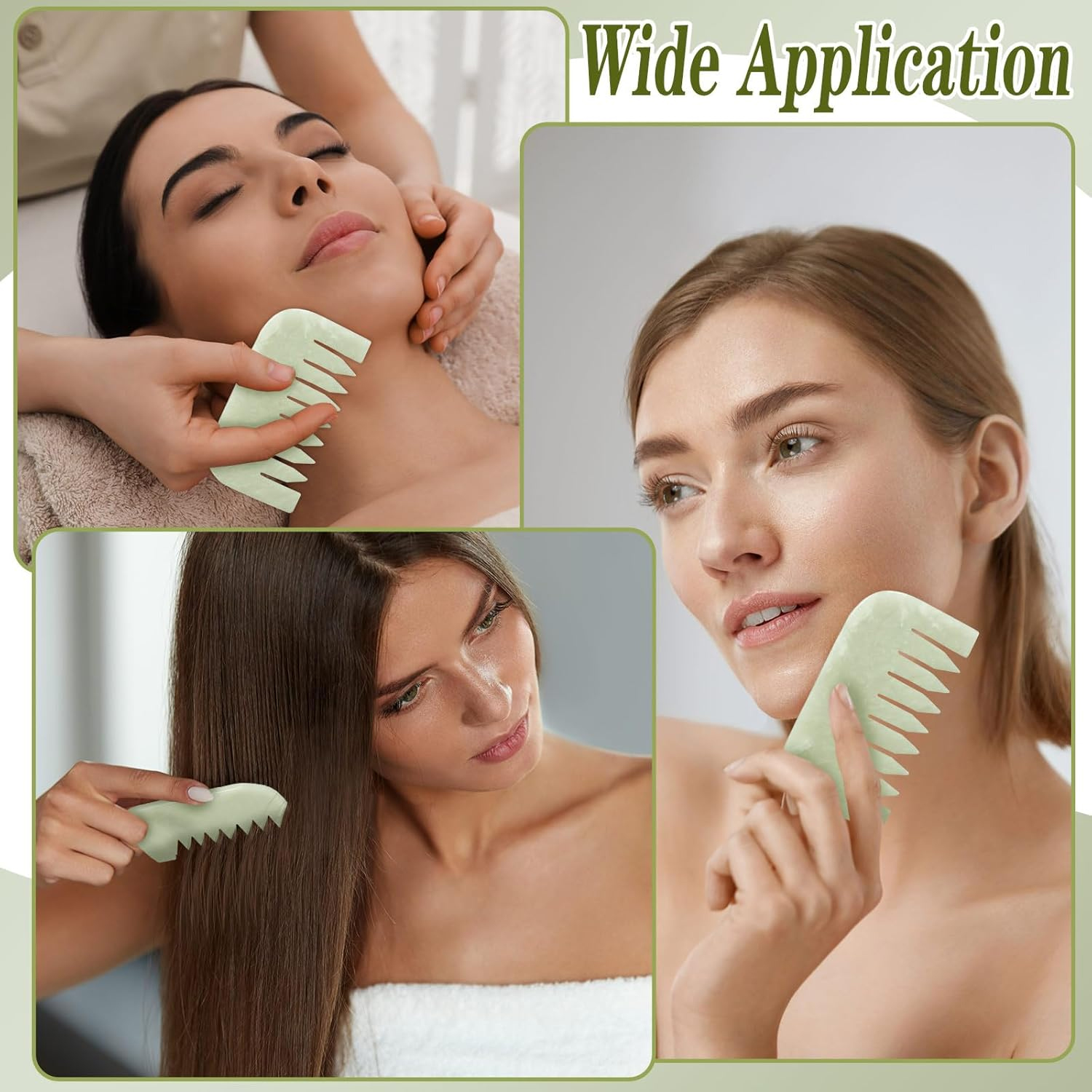 Jade Head Comb Massager Hair C - Hair Care In Salon ulasan dan harga