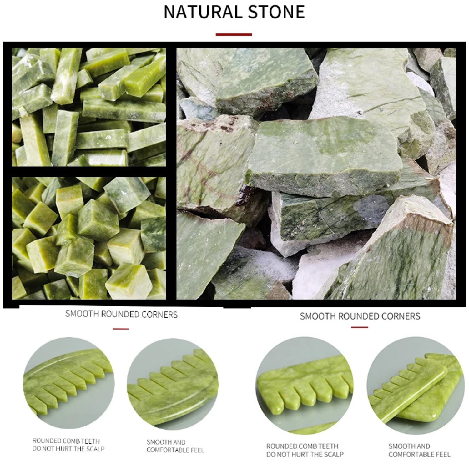Jade Head Comb Massager Hair C - Hair Care In Salon ulasan dan harga