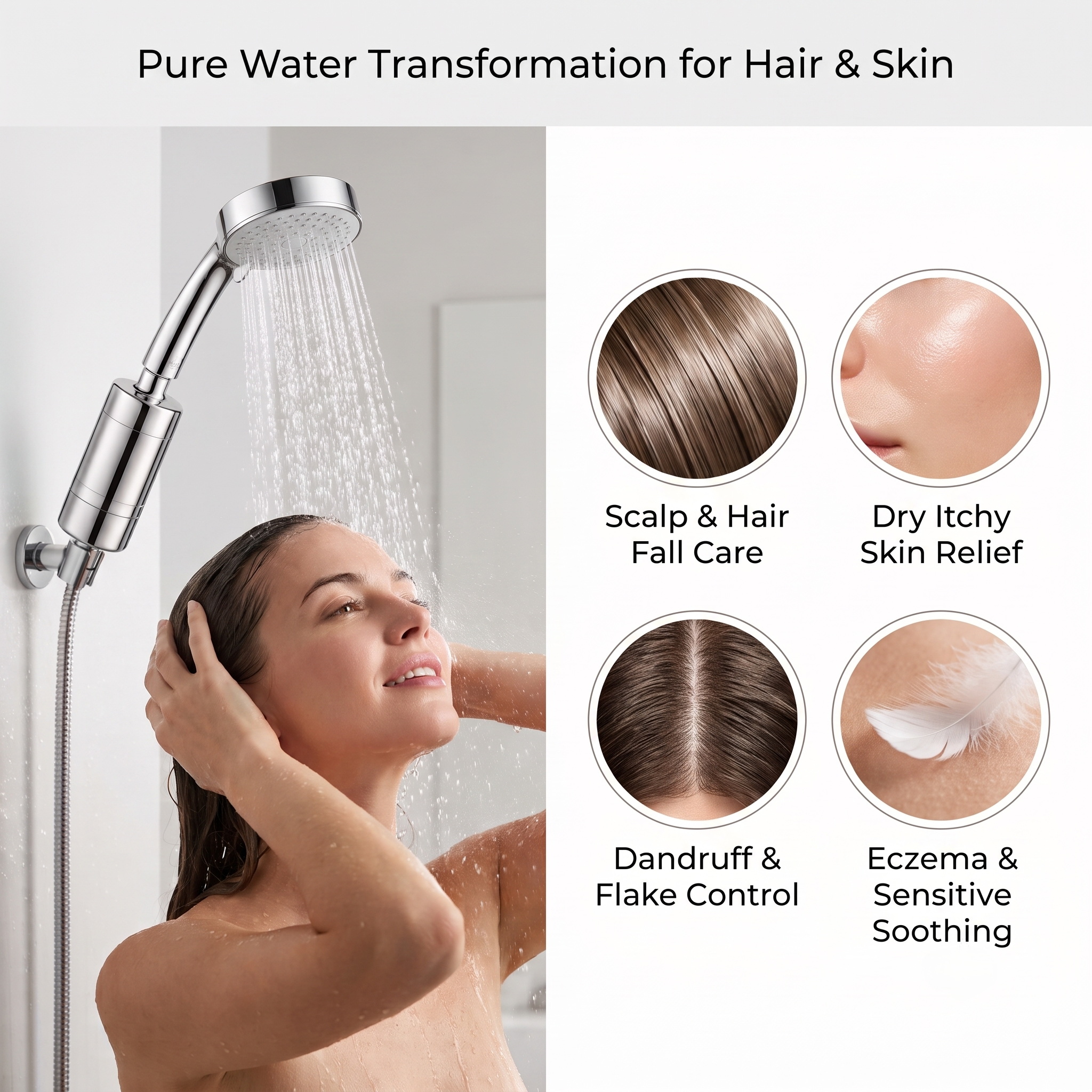 Shower Beauty Filter, Reduces  - Hair Care For Hair Fall ulasan dan harga