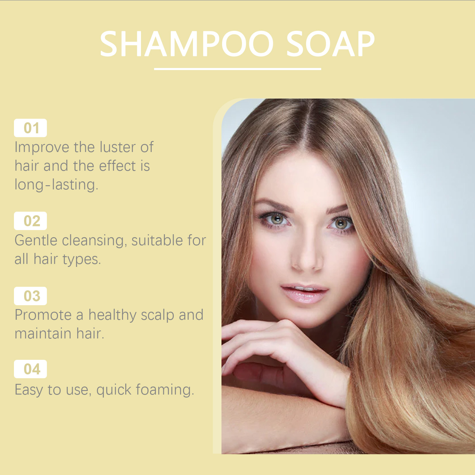 HOEGOA 60G Shampoo Soap Nouris - Hair Care For Hair Fall ulasan dan harga